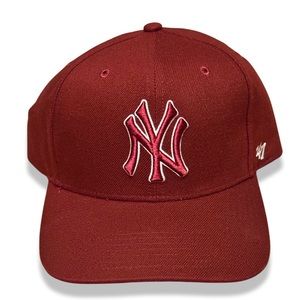 Pre-Owned NY Yankees Snapback Cap | Burgundy | Sz OFSM